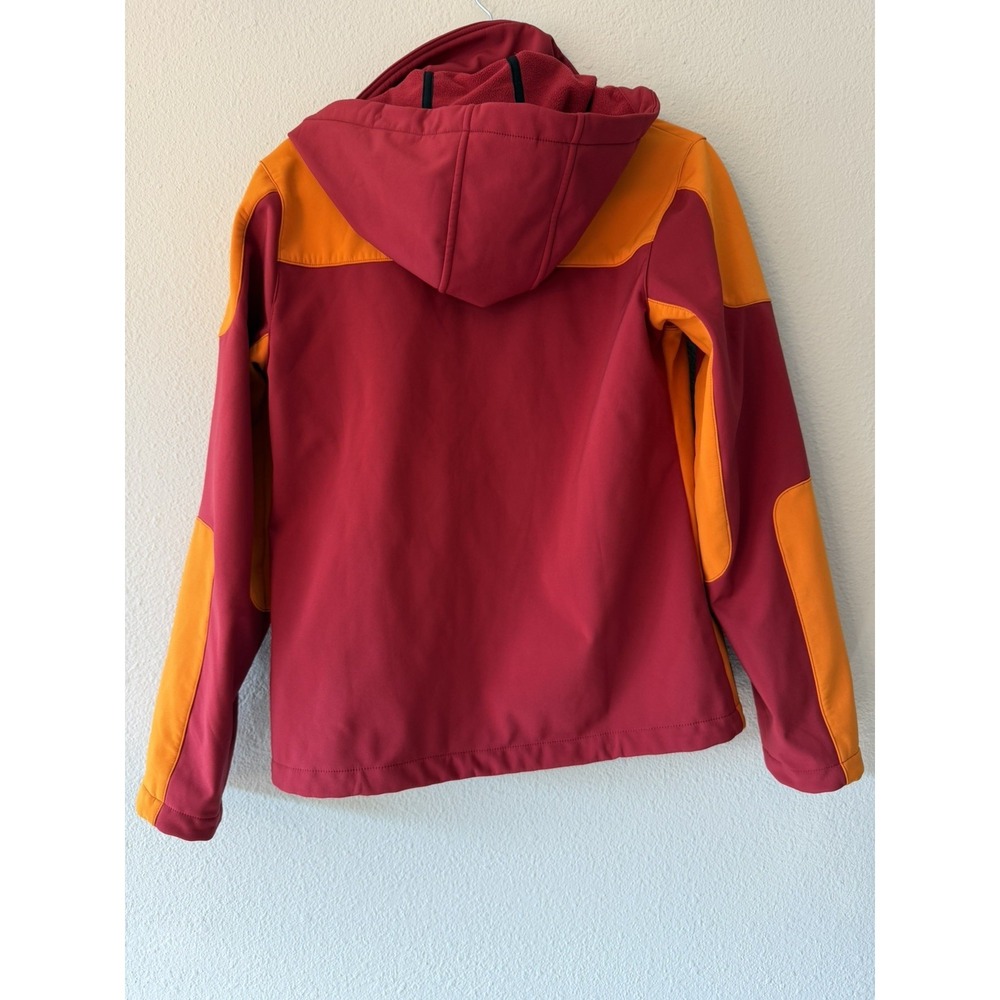 KTM Men's Racing Full Zip Jacket Red Orange Hooded Soft Shell Size Medium - Picture 10 of 10